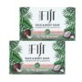 Coco Fiji Soap Bar for Face and Body Infused With Organic Coconut Oil, Tea Tree Spearmint, Essential Oil, Natural Soap for Moisturizing & Pore Purifyi