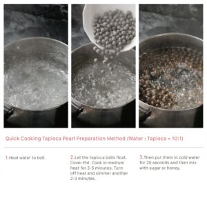 1 Packs of BOBA (Black) Tapioca Pearl "Bubble Tea Ingredients" - Image 4