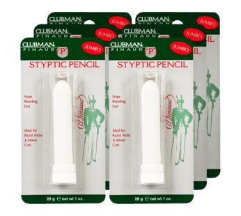 Clubman Pinaud Jumbo Styptic Pencil, 1 Oz, (Pack of 6)