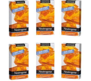 Neutrogena Transparent Facial Bar Unscented Pack, (Pack of 6)