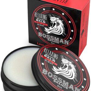 Bossman Relaxing Beard Balm - Beard Tamer, Relaxer, Thickener and Softener Cream - Beard Care Product - Made in USA (Hammer Scent) - Image 1