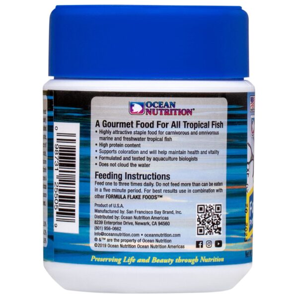 Ocean Nutrition Formula 1 Flake Fish Food 1.2 Ounces (34 Grams) Jar | Saltwater Marine Aquarium Flakes Food for Reef Aquariums | Angelfish Clownfish D - Image 3