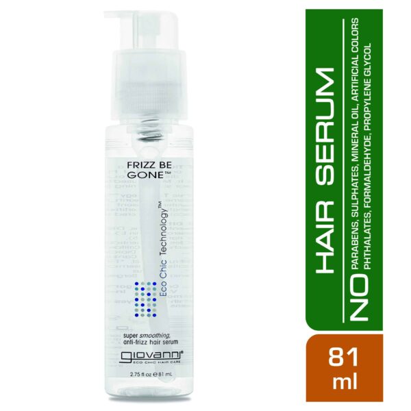 GIOVANNI ECO CHIC Frizz Be Gone - Super Smoothing Anti-Frizz Hair Serum, Adds Shine, Seals in Color, Infused with Natural Botanical Ingredients, Salon - Image 3