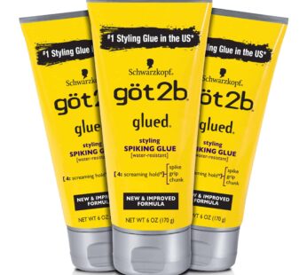Got2b Glued Styling Spiking Hair Gel, 6 oz (Count of 3)
