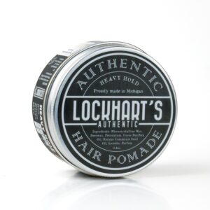 Lockhart?s Authentic Handcrafted Heavy Hold Hair Pomade, Low Shine, Coco Vanilla Scent, (3.4oz.) - Image 2