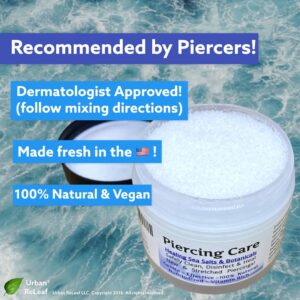 Urban ReLeaf Piercing Care - Healing Sea Salt & Botanical Aftercare - Safely Clean & Heal New & Stretched Piercings - 1 (3 Ounce) - Image 2