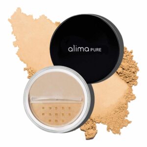 Alima Pure Matte Foundation Loose Mineral Powder Foundation Makeup, Loose Powder Makeup Oil Free Talc Free Powder, Natural Makeup Mineral Foundation F - Image 1