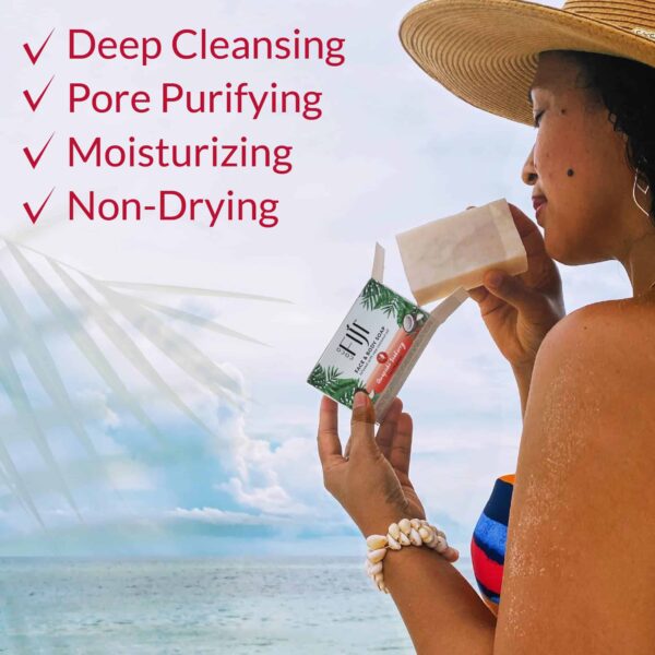 "Coco Fiji Soap Bar for Face and Body Infused With Organic Coconut Oil, Awapuhi Seaberry, Essential Oil, Natural Soap for Moisturizing & Pore Purifyin - Image 5