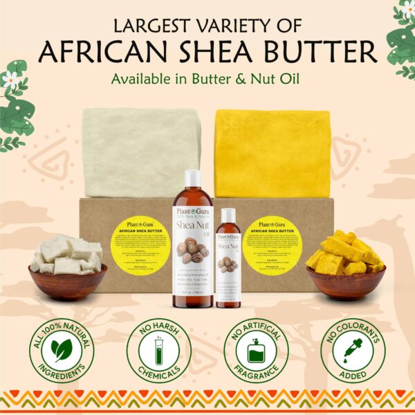 African Shea Nut Butter Oil 2 fl. oz. 100% Pure Natural Skin, Face, Hair Growth And Moisturizer. DIY Body Butters, Lotions, Creams, Lip Balm And Soap - Image 7