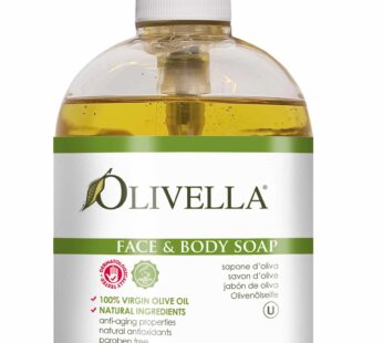 Olivella Face and Body Soap Made from Italian Virgin Olive Oil, Net 16.9 Fl. Oz.