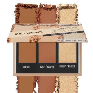 Black Radiance True Complexion Contour Palette, Light to Medium, 0.38 Ounce - Image 1