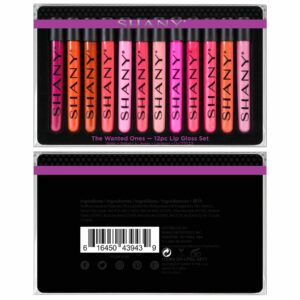 SHANY The Wanted Ones - 12 Piece Lip Gloss Set with Aloe Vera and Vitamin E - Image 3