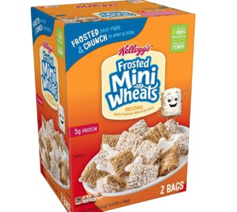 Kellogg’s Frosted Mini-Wheats – 2 Bags – 58.8 Oz