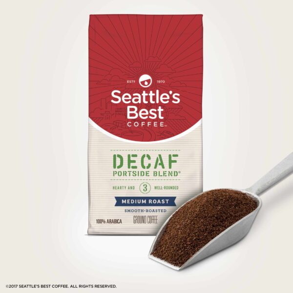 Seattle's Best Coffee Decaf Portside Blend (Previously Signature Blend No. 3) Medium Roast Ground Coffee, 12-Ounce Bag - Image 4