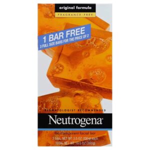 Neutrogena Transparent Facial Bar Unscented Pack, (Pack of 6) - Image 3