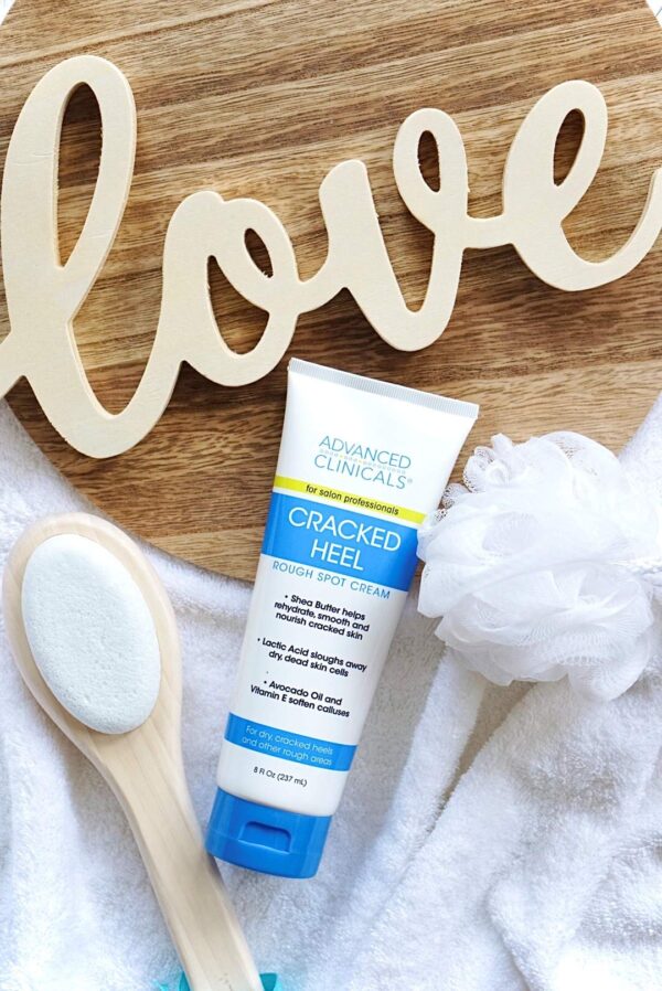Advanced Clinicals Cracked Heel Foot Cream Skin Care Moisturizer Lotion For Feet W/Shea Butter | Helps Heal Cracked Skin, Rough Spots, Calluses, & Dry - Image 5