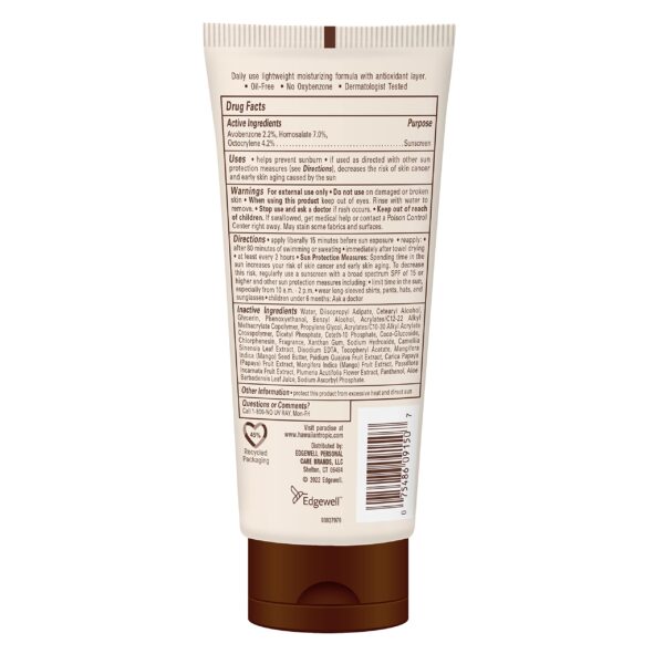 Hawaiian Tropic Skin Defense Sunscreen Lotion SPF 30, 6oz | SPF 30 Sunscreen Lotion with Green Tea Extract, Sunscreen Body Lotion, Oxybenzone Free Sun - Image 2