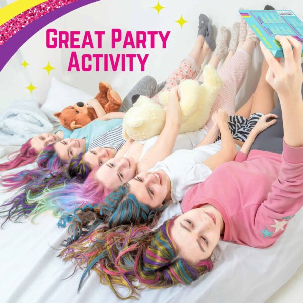 GirlZone Hair Chalks Set, 10-Piece, Easy to Apply and Remove, Temporary Multicolor Hair Color for Kids Dress Up Parties, Role Play, Gift-Ready Vibrant - Image 5