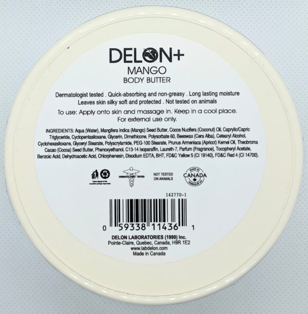 DELON Intense Moisturizing Body Butter, Mango, 4 Count - Image 6