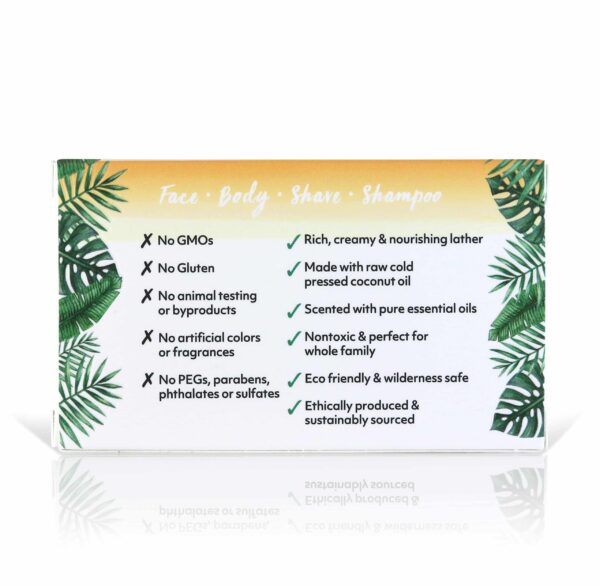 Coco Fiji Soap Bar for Face and Body Infused With Organic Coconut Oil, Grapefruit, Essential Oil, Natural Soap for Moisturizing & Pore Purifying Skin, - Image 3