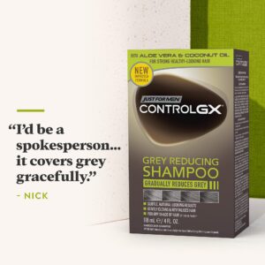 Just For Men Control Gx 5 Ounce Shampoo Grey Reducing Boxed (147 Milliliter) - Image 6