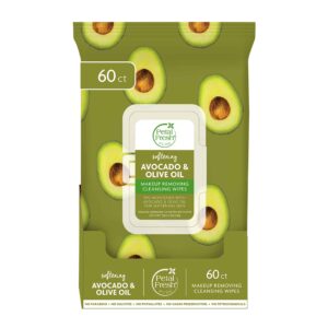 Petal Fresh Softening & Protecting Avocado & Olive Oil Makeup Removing, Cleansing Towelettes, Gentle Face Wipes, Daily Cleansing, Vegan and Cruelty Fr - Image 1