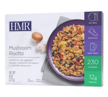 HMR Mushroom Risotto Entr?e | Pre-packaged Lunch or Dinner to Support Weight Loss | Ready to Eat | Vegetarian | 12g of Protein | Low Calorie Food | 8o