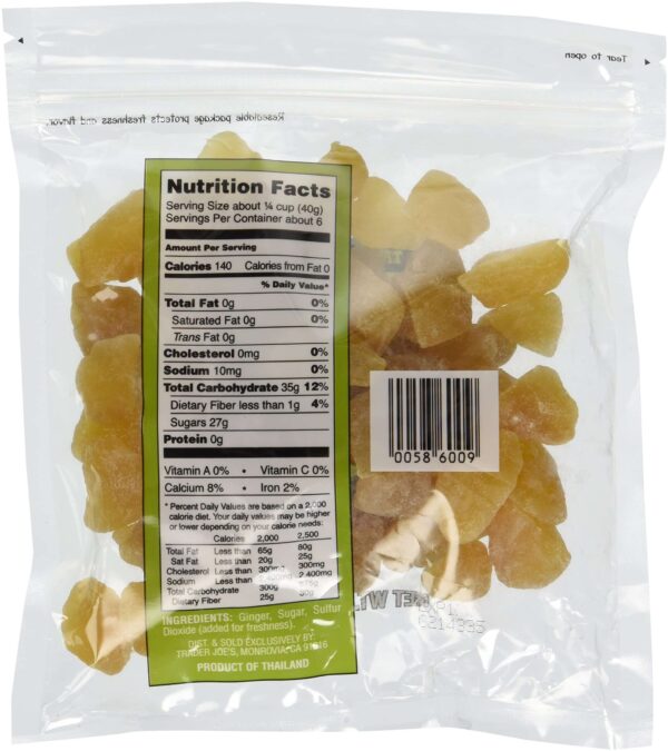 Trader Joe's Uncrystallized Candied Ginger, 2 Packages - Image 2