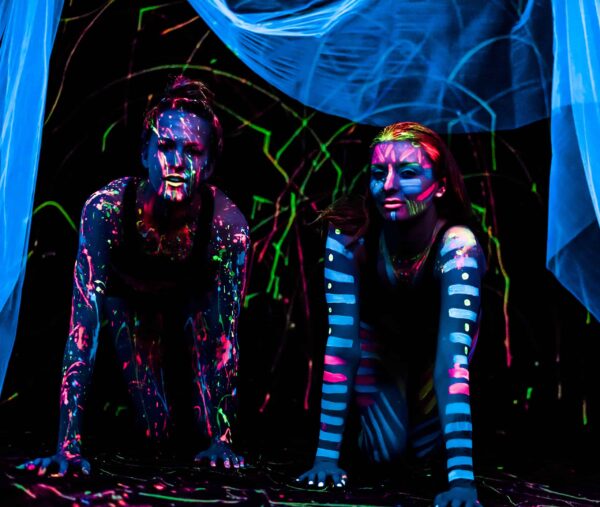 Midnight Glo UV Face & Body Paint Set - Fluorescent Face Paints - Blacklight Reactive - Safe, Washable, Non-Toxic (6 Bottles 0.75 oz. Each) - Image 7