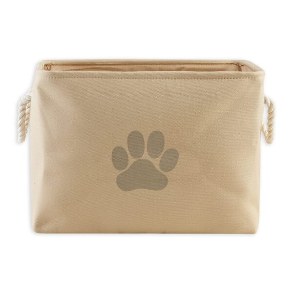 Bone Dry Pet Storage Collection Collapsible Bin, Medium Rectangle, Taupe