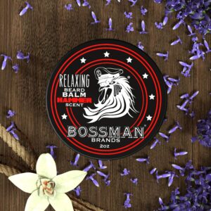 Bossman Relaxing Beard Balm - Beard Tamer, Relaxer, Thickener and Softener Cream - Beard Care Product - Made in USA (Hammer Scent) - Image 5