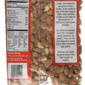 Trader Joe's Dry Roasted & Unsalted Almonds, 16 Ounce - Image 2