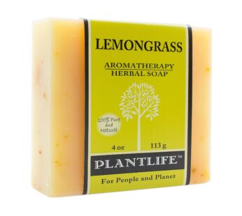 Plantlife Lemongrass Bar Soap – Moisturizing and Soothing Soap for Your Skin – Hand Crafted Using Plant-Based Ingredients – Made in California 4oz Bar