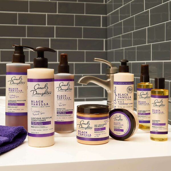 Carol's Daughter Black Vanilla Edge Control for Curly, Wavy or Natural Hair, Clear Edge Smoother for Dry, Dull or Brittle Hair, 2 Oz - Image 9