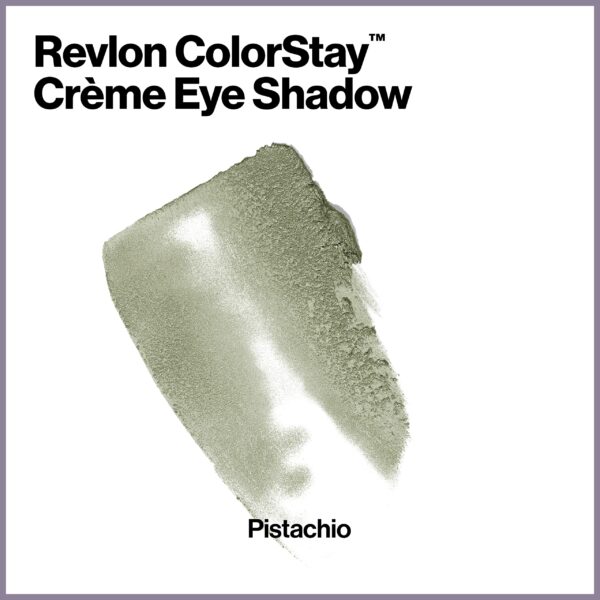 Revlon Colorstay Creme Eye Shadow, Longwear Blendable Matte or Shimmer Eye Makeup with Applicator Brush in Green, Pistachio (735), 0.18 Ounce (Pack of - Image 3
