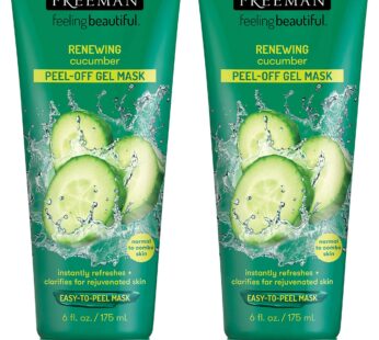 Feeling Beautiful Freeman Cucumber Peel-Off Gel Mask,6 Fl Oz (Pack of 2)