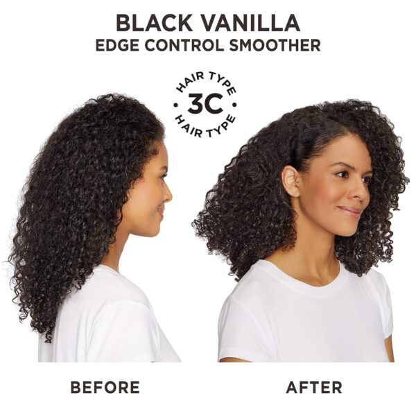 Carol's Daughter Black Vanilla Edge Control for Curly, Wavy or Natural Hair, Clear Edge Smoother for Dry, Dull or Brittle Hair, 2 Oz - Image 5