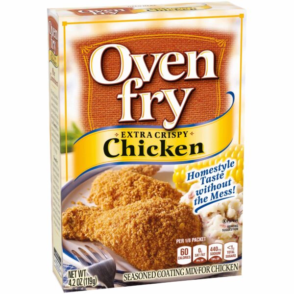 Oven Fry Seasoned Coating Mix, Extra Crispy Chicken, 4.2-Ounce Boxes (Pack of 10) - Image 8