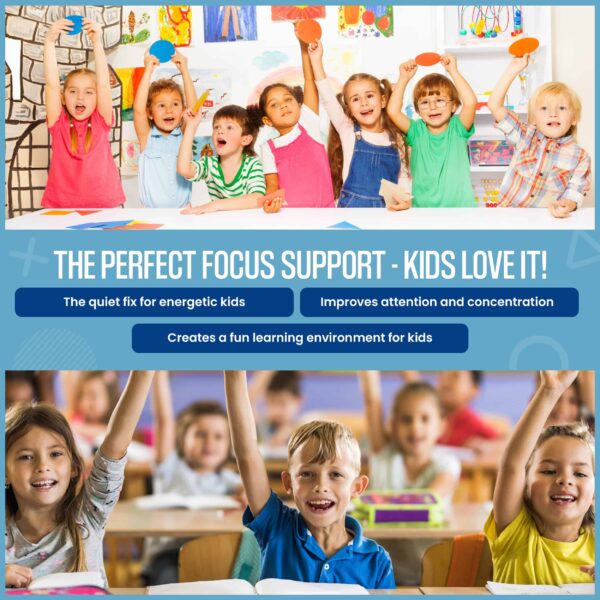 Chair Bands for Kids with Fidgety Feet - Fidget Bands for Classroom Chairs, Bouncy Bands, Sensory Flexible Bands, ADHD Chair Bands for Kids, Anti-Snap - Image 7