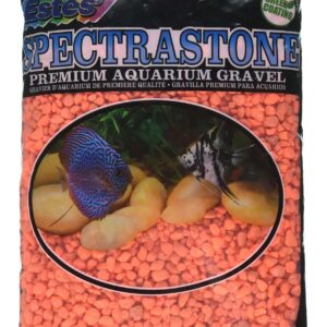 Spectrastone Permaglo Orange Aquarium Gravel for Freshwater Aquariums, 5-Pound Bag - Image 1