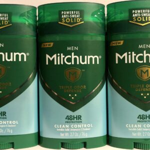 MITCHUM Advanced Control Invisible Solid Clean Control For Men, 2.7 Oz (Pack of 3) - Image 1