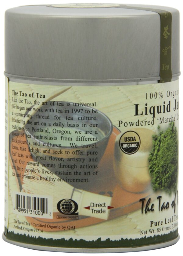 The Tao of Tea Liquid Jade Powdered Matcha Green Tea, Loose Leaf, 3 Oz - Image 6