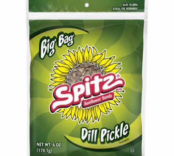 Spitz Dill Pickle Flavored Sunflower Seeds, 6 oz Bag (Pack of 12)