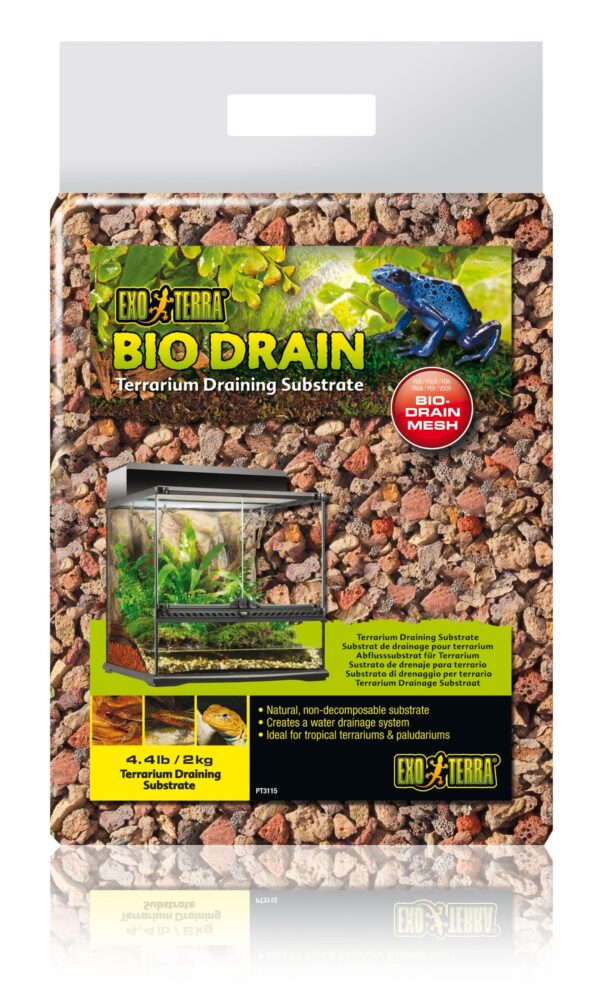 Exo Terra BioDrain Terrarium Substrate for Aquarium, 4.4-Pound