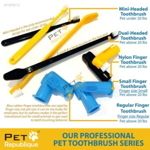 Pet Republique Dog Finger Toothbrush Set of 6 - Dental Brush for Large to Small Dogs, Cats, and Most Pets - Image 3