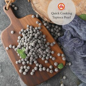 WuFuYuan Boba Tapioca Pearl, Black Sugar Flavor, Ready in 5 Minutes, 8.8 Oz. (3 Packs) - Image 2