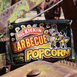 ASS KICKIN' BBQ Microwave Popcorn Bags - 12 Pack - Ultimate Barbecue Gourmet Popcorn Gift - Makes a Great Movie Theater Popcorn or Snack Food for Movi - Image 6