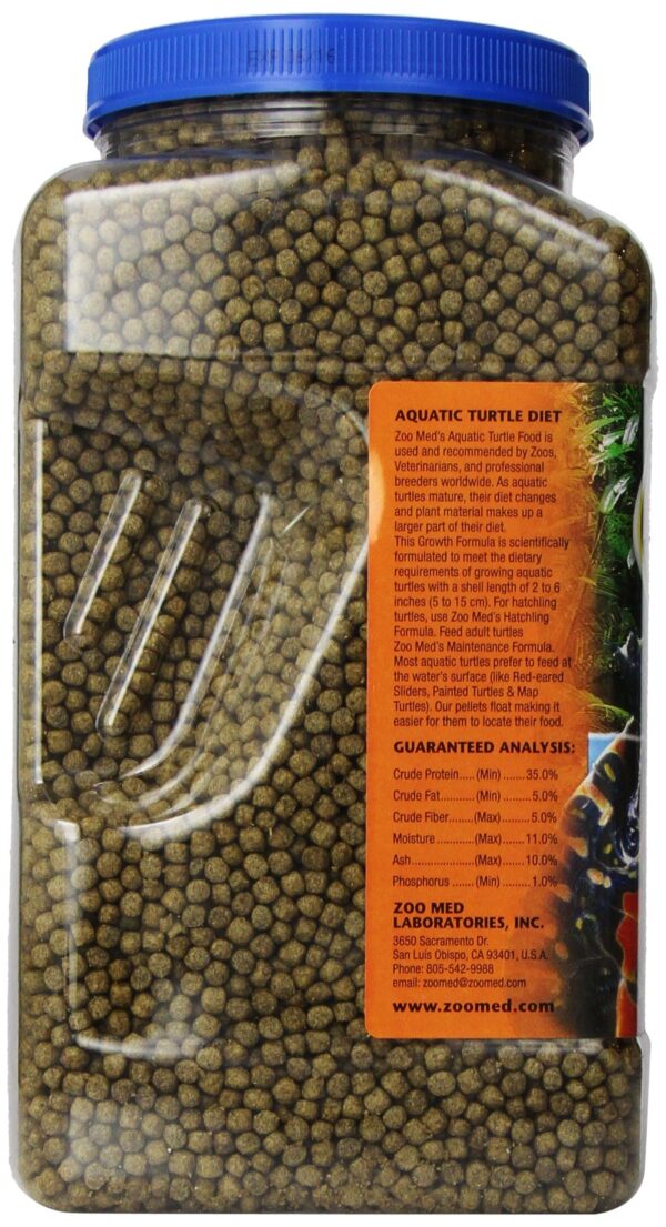 Croci Zoo Med Natural Aquatic Turtle Food, Growth Formula, 54-Ounce, 3.4 Pound, Black(Pack of 1) - Image 3