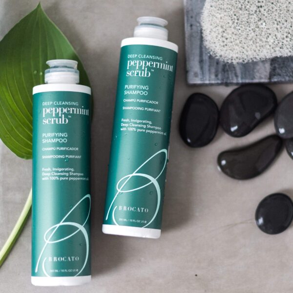 Brocato Peppermint Scrub Purifying Shampoo: Lightweight with Pure Peppermint Oil, Ideal for Oily to Normal Hair Types - Sulfate & Paraben Free, 10oz - Image 8