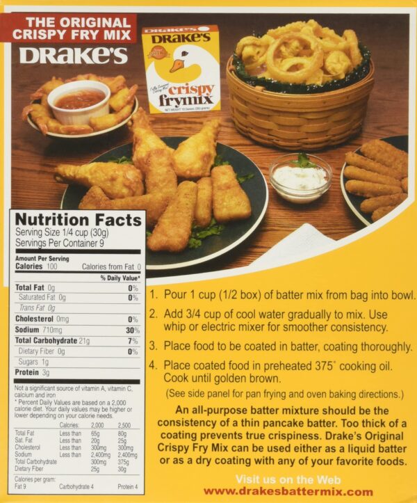 Drake's Crispy Frymix, 10 Ounce (Pack of 3) - Image 2